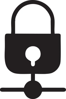 Lock security icon symbol vector image. Illustration of the key secure access system vector design. EPS 10