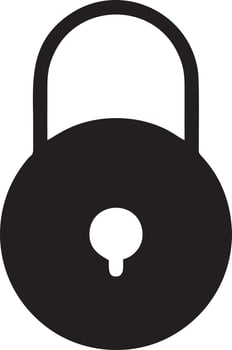 Lock security icon symbol vector image. Illustration of the key secure access system vector design. EPS 10