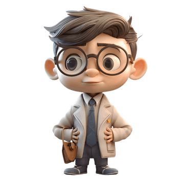 Friendly 3D Doctor with Stethoscope Perfect for Healthcare or Medical Themed Designs PNG Transparent Background
