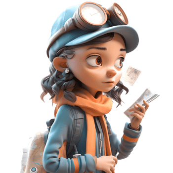 Young 3D Reporter Woman Covering Breaking News PNG Transparent Background