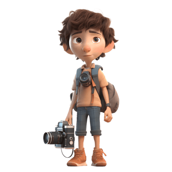 Energetic Kids Capturing Beautiful Images PNG Transparent Background