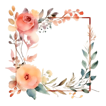 Bohemian botanical frame with eucalyptus leaves and pink flowers PNG Transparent Background