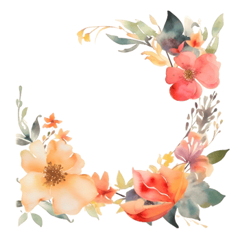 Rustic floral invitation with earthy tones and natural textures PNG Transparent Background