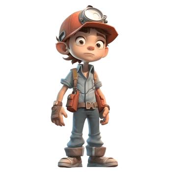 Experienced 3D Engineer with Mechanical Parts Perfect for Engineering or Manufacturing Designs PNG Transparent Background