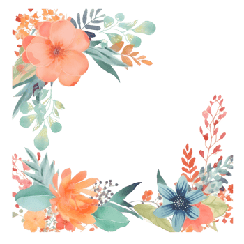 Bohemian botanical frame with eucalyptus leaves and pink flowers PNG Transparent Background