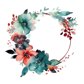 Minimalist floral frame with white flowers and leaves PNG Transparent Background