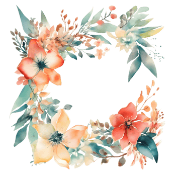 Botanical wreath with hand-lettered calligraphy for a romantic touch PNG Transparent Background