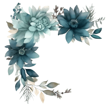 Botanical with Floral Frame and Birds. Perfect for Spring and Summer Designs. PNG Transparent Background