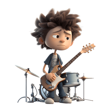 Skilled Kids Playing Saxophones and Clarinets PNG Transparent Background