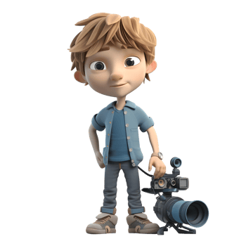 Amateur Photographers with Cameras PNG Transparent Background