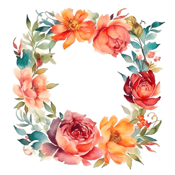 Rustic watercolor floral design with natural textures and earthy tones PNG Transparent Background