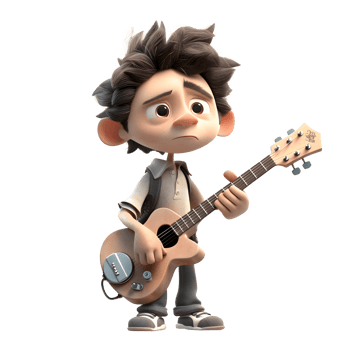 Youthful Musician Kids Making Music PNG Transparent Background