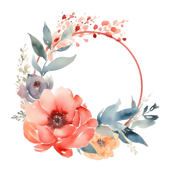 Vintage botanical design with delicate pink roses and greenery PNG Transparent Background