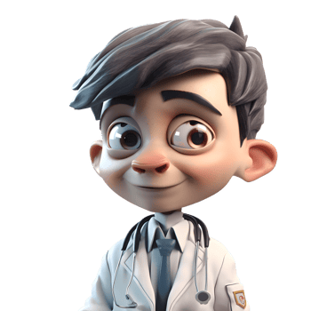 Motivated 3D Doctor with Stretcher Ideal for Emergency Room or Critical Care Advertising PNG Transparent Background