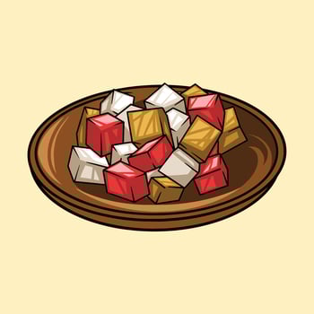 Lokum food vector