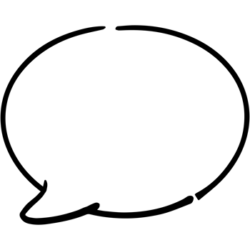 Speech symbol talk and thinking. Bubble with clouds thin line. png