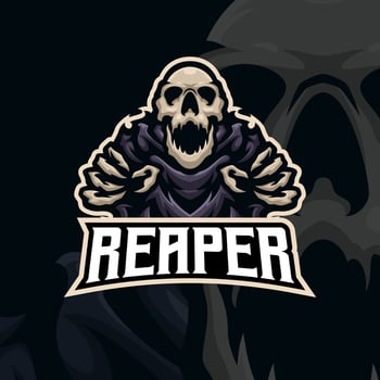 Reapers logo mascot illustration premium vector