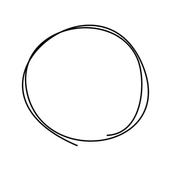 Circle drawing the sketch vector