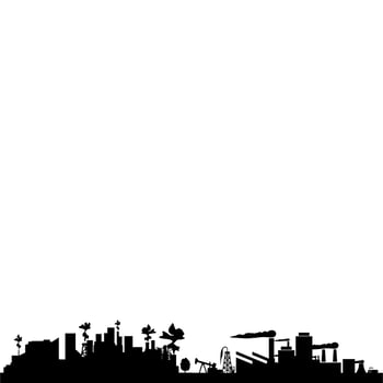 Silhouette of the urban landscape vector