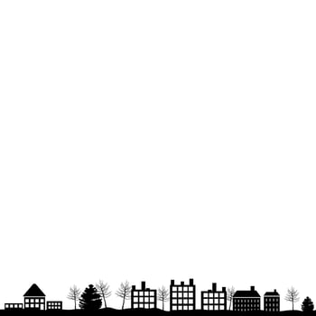 Silhouette of the urban landscape vector