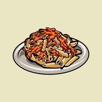 Penne Arrabiata food vector