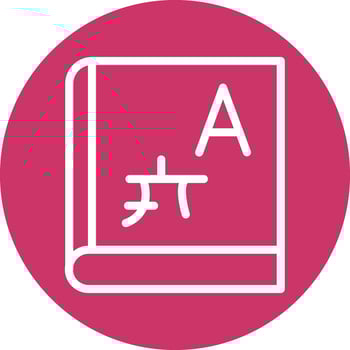 Language Learning Vector Icon Design