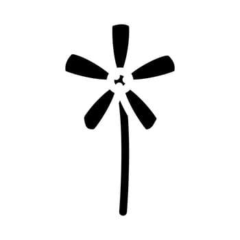 jasmine flower spring glyph icon vector illustration