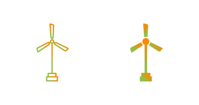 Windmill Vector Icon