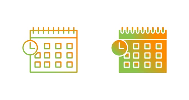 Scheduled Vector Icon