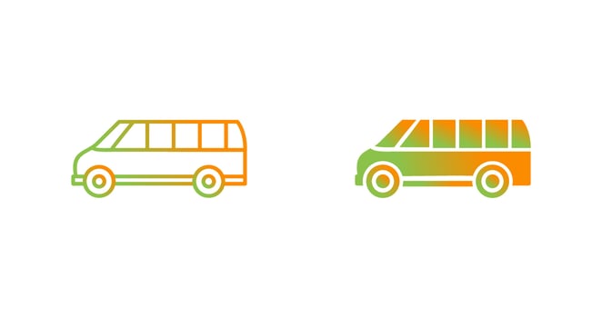 Delivery Bus Vector Icon
