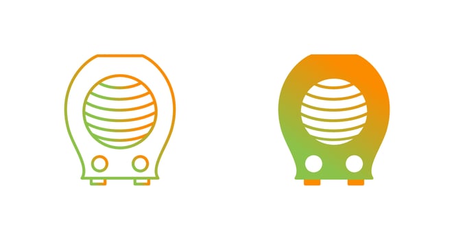 Fan Heater Vector Icon