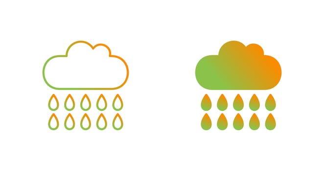 Rain Vector Icon