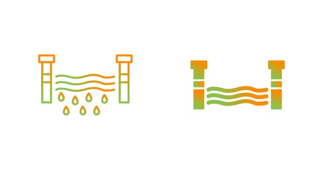 Water Dam Vector Icon
