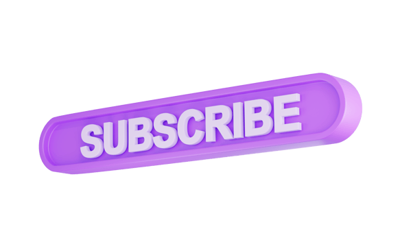 3d rendering Subscribe icon, subscribe to channel, blog. png