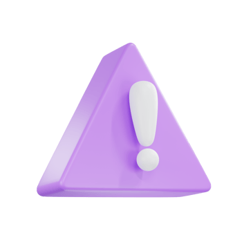 3d exclamation icon sign or attention caution mark. exclamation mark symbol. png