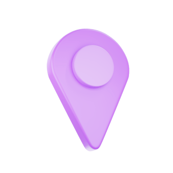 3D rendering blue map pin, Render location mark, or navigation sign. png