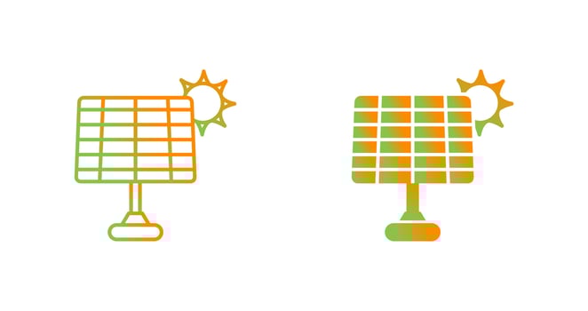 Solar Panel Vector Icon