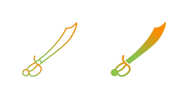 Pirate Sword Vector Icon