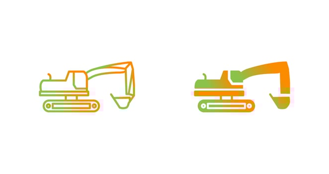 Excavator Vector Icon