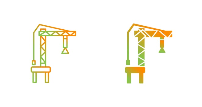 Harbor Crane Vector Icon