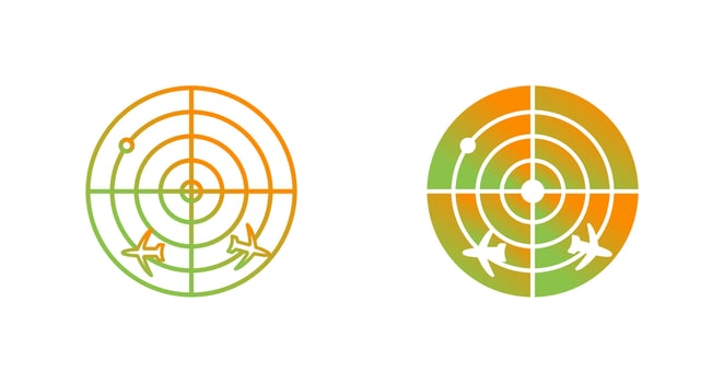 Radar Screen Vector Icon