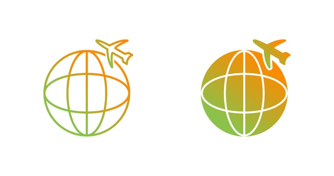 International Flights Vector Icon