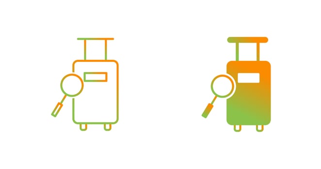 Find Luggage Vector Icon