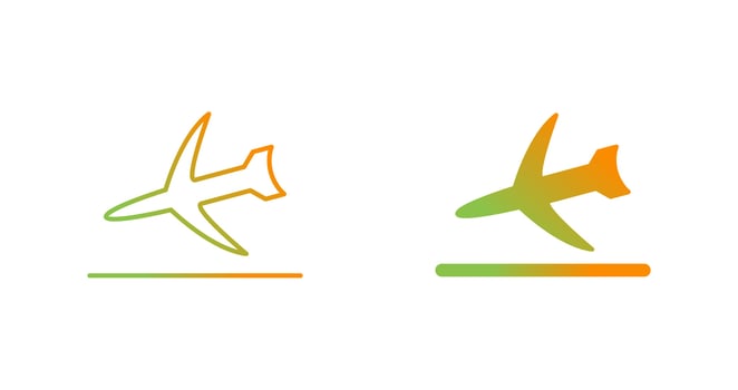 Flight Landing Vector Icon