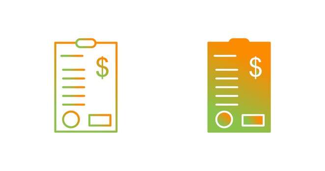 Gold Bars Vector Icon