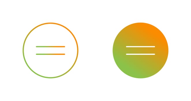Equal To Vector Icon