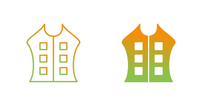 Bullet Proof Vest Vector Icon