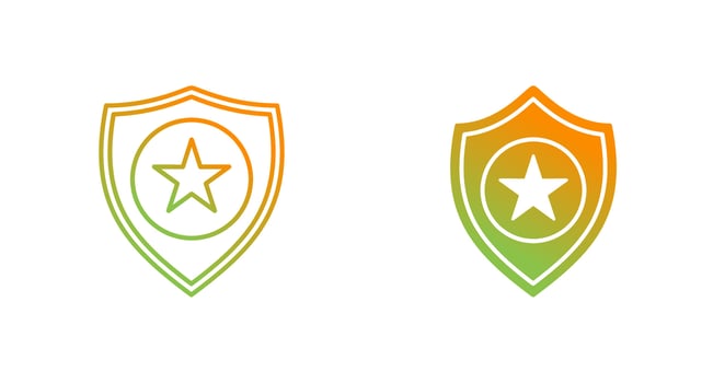 Police Badge Vector Icon