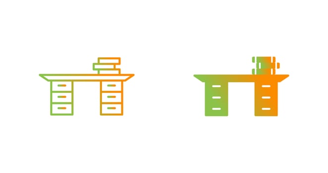 Lunch Table Vector Icon