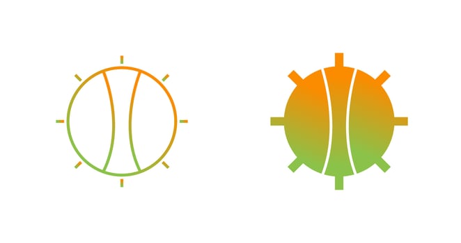 Temperature Knob Vector Icon
